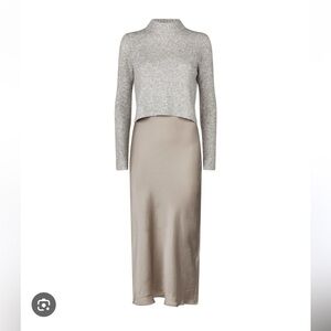 ALLSAINTS // tierny 2 in 1 sweater slip dress